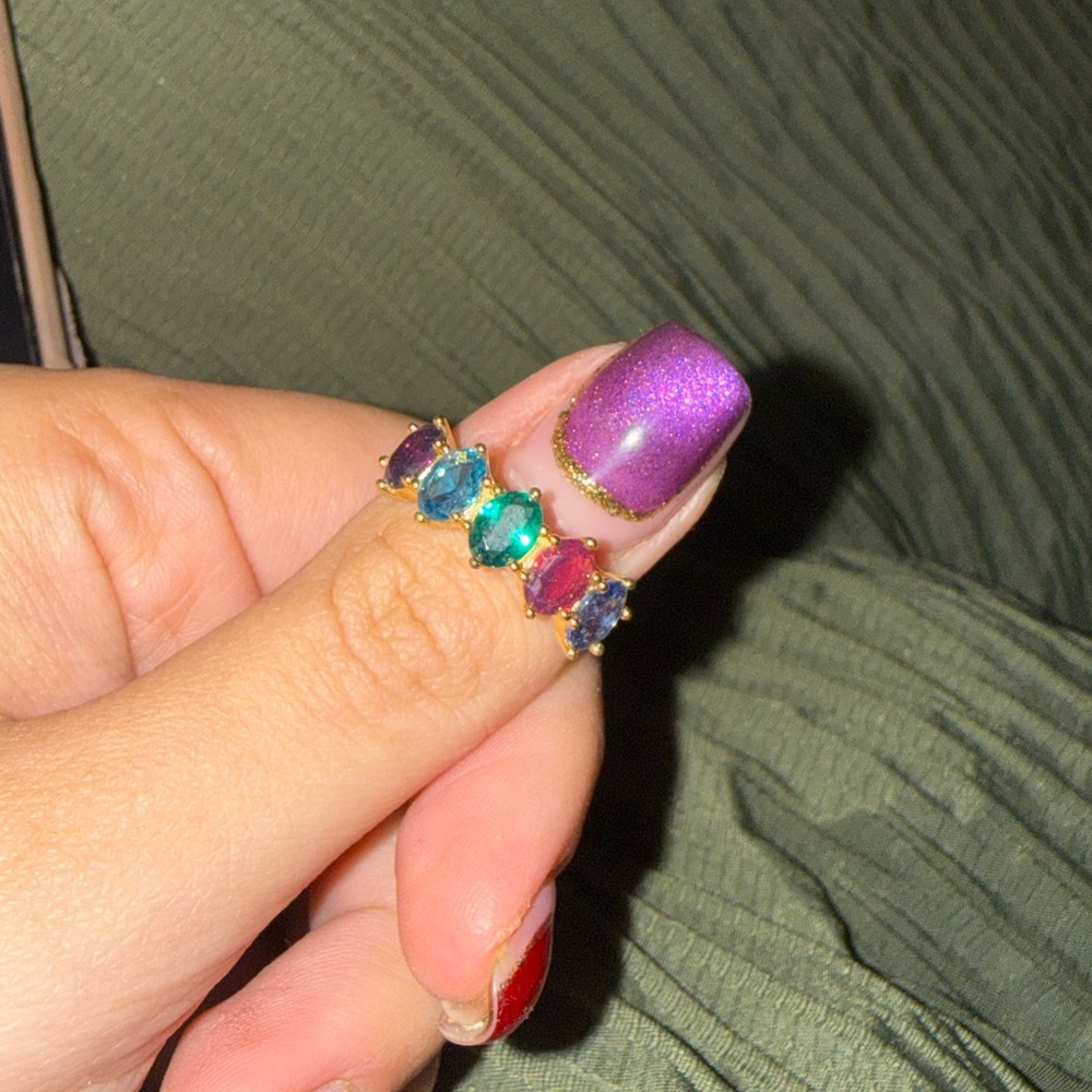 Cailin Gold Multicolor Ring